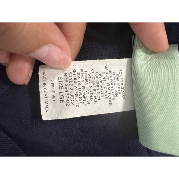 220 Hickory Womens Blue Cardigan Sweater Stars Patriotic Size Large READ - Picture 4 of 12